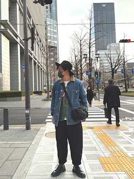 「CDG（シーディージー）のアイテム（ジャケット/アウター）」を使った、WOOD. ASTROさん（メンズ・169cm）の冬コーディネート