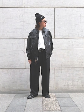 「CAMPER（カンペール）のアイテム」を使った、WOOD. ASTROさん（メンズ・169cm）の冬コーディネート