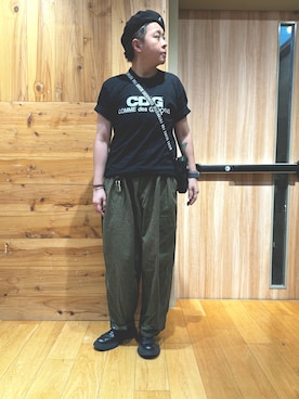 「CDG（シーディージー）のアイテム」を使った、WOOD. ASTROさん（メンズ・169cm）の秋コーディネート