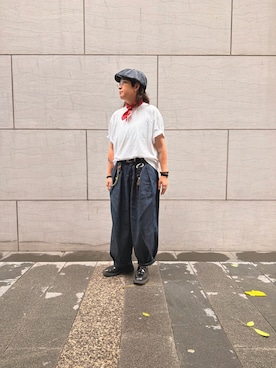 「PORTER（ポーター）のアイテム」を使った、WOOD. ASTROさん（メンズ・169cm）の夏コーディネート