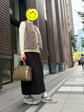 「FURLA（フルラ）のアイテム」を使った、めたれさん（レディース・167cm）の冬コーディネート