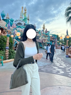 「LOWRYS FARM（ローリーズファーム）のセンタープレスカラーフレアパンツ　870189（その他パンツ）」を使った、aynさん（レディース・165cm）の秋コーディネート