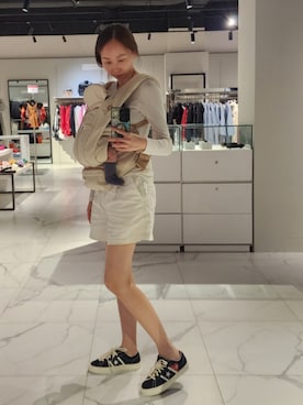 「アイテム（チノパンツ）」を使った、giinnykさん（レディース・167cm）の夏コーディネート