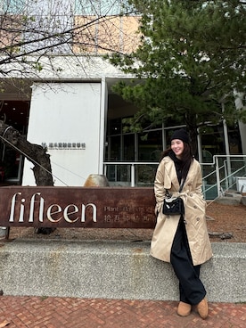 「PAZZO（パッゾ）のアイテム」を使った、Joさん（レディース・159cm）の冬コーディネート