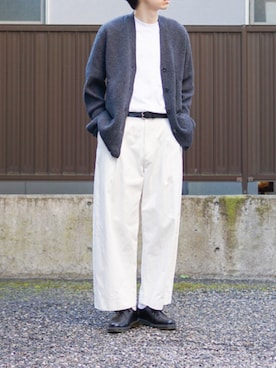 「Firsthand（ファーストハンド）のアイテム（Tシャツ/カットソー）」を使った、suzuさん（メンズ・180cm）の秋コーディネート