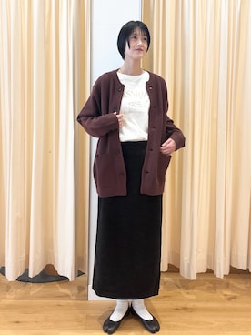 「アイテム（スカート）」を使った、murayamaさん（レディース・170cm）の秋コーディネート