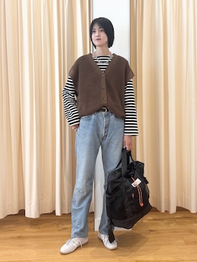 「URBAN RESEARCH DOORS（アーバンリサーチドアーズ）のadidas　GAZELLE LO PRO W（スニーカー）」を使った、murayamaさん（レディース・170cm）の秋コーディネート