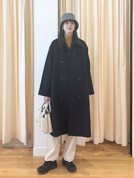 「URBAN RESEARCH DOORS（アーバンリサーチドアーズ）のタートルネックニット（ニット/セーター）」を使った、murayamaさん（レディース・170cm）の冬コーディネート