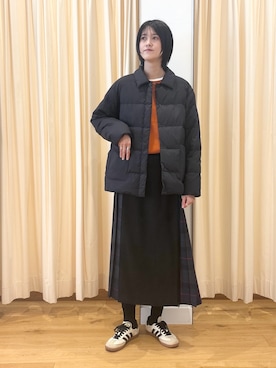 「アイテム（ダウンジャケット/コート）」を使った、murayamaさん（レディース・170cm）の秋コーディネート