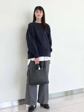 「ブルベ冬×秋カラーコーデ」｜murayamaさん（レディース・170cm）の秋コーディネート