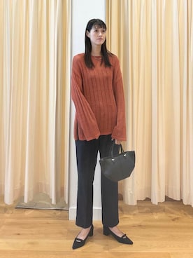 「ブルベ冬×秋カラーコーデ」｜murayamaさん（レディース・170cm）の秋コーディネート