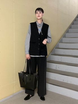 「ブルベ冬×秋カラーコーデ」｜murayamaさん（レディース・170cm）の秋コーディネート