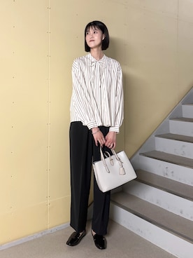 「アイテム（トートバッグ）」を使った、murayamaさん（レディース・170cm）の夏コーディネート