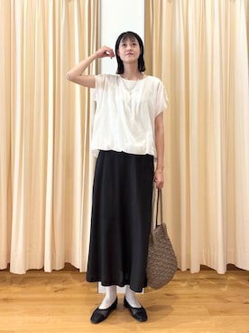 「アイテム（ネックレス）」を使った、murayamaさん（レディース・170cm）の夏コーディネート
