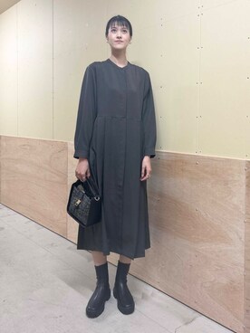 「ブルベ冬×秋カラーコーデ」｜murayamaさん（レディース・170cm）の秋コーディネート