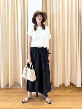 「ペーパーハット」｜murayamaさん（レディース・170cm）の夏コーディネート