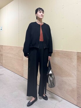 「ブルベ冬×秋カラーコーデ」｜murayamaさん（レディース・170cm）の秋コーディネート