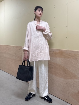 テレデランハイカウントリネンパンツを使ったレディース人気