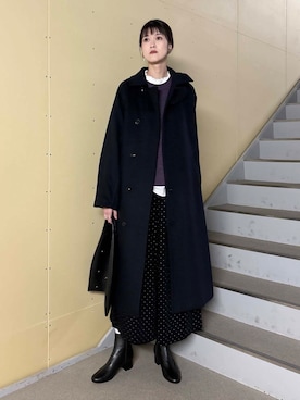 「URBAN RESEARCH DOORS（アーバンリサーチドアーズ）のピンタックフリルスタンドカラーブラウス（シャツ/ブラウス）」を使った、murayamaさん（レディース・170cm）の冬コーディネート