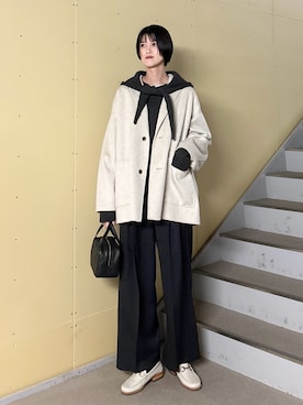 「アイテム（その他アウター）」を使った、murayamaさん（レディース・170cm）の秋コーディネート