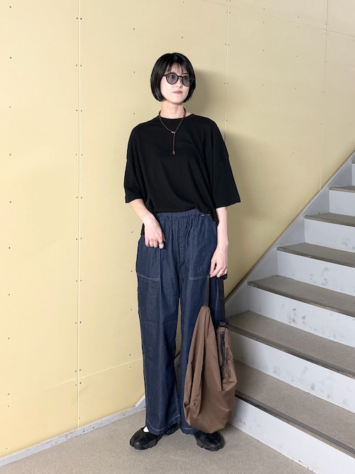 かぐれ ジーンズ デニム デニムパンツ コットンリネンデニムペインター