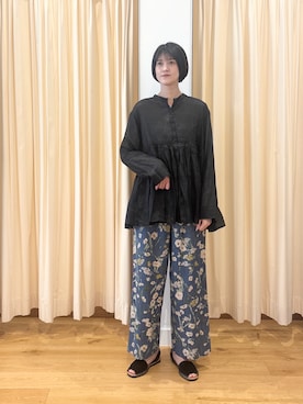 「リネン」｜murayamaさん（レディース・170cm）の春コーディネート