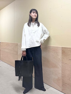 「ブルベ冬×秋カラーコーデ」｜murayamaさん（レディース・170cm）の秋コーディネート