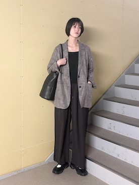 「MARCO BIANCHINI（マルコビアンチーニ）のアイテム」を使った、murayamaさん（レディース・170cm）の春コーディネート