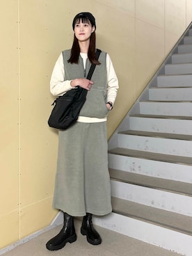 「ブルベ冬×秋カラーコーデ」｜murayamaさん（レディース・170cm）の秋コーディネート