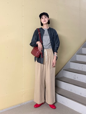 「アイテム（帽子）」を使った、murayamaさん（レディース・170cm）の夏コーディネート