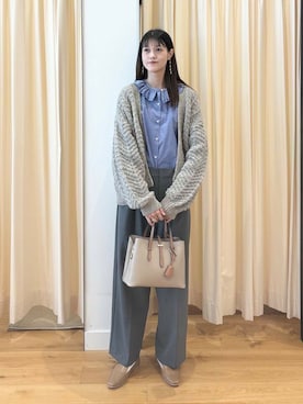 「ブルベ冬×秋カラーコーデ」｜murayamaさん（レディース・170cm）の秋コーディネート