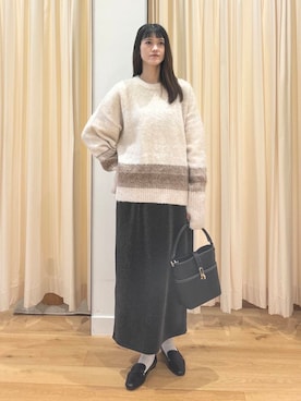 「ブルベ冬×秋カラーコーデ」｜murayamaさん（レディース・170cm）の秋コーディネート