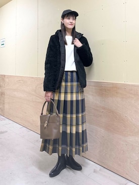 「ブルベ冬×秋カラーコーデ」｜murayamaさん（レディース・170cm）の秋コーディネート