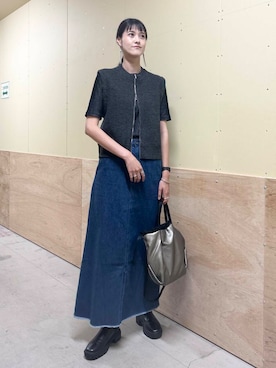 「ブルベ冬×秋カラーコーデ」｜murayamaさん（レディース・170cm）の秋コーディネート