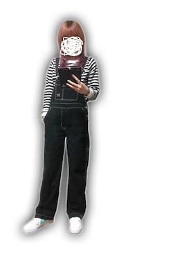 「ナイキスニーカー」｜「アイテム（オールインワン・サロペット）」を使った、「 ねむる 」さん（レディース・156cm）の夏コーディネート
