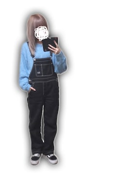 「厚底スニーカー」｜「アイテム（オールインワン・サロペット）」を使った、「 ねむる 」さん（レディース・156cm）の秋コーディネート