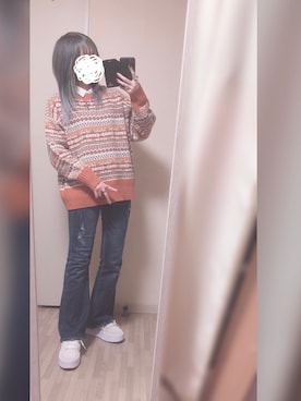 「one way（ワンウェイ）のアイテム（パンツ）」を使った、「 ねむる 」さん（レディース・156cm）の冬コーディネート