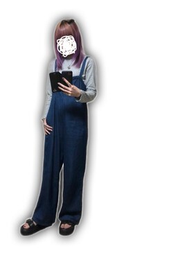 「ハニーズ」｜「アイテム（オールインワン・サロペット）」を使った、「 ねむる 」さん（レディース・156cm）の秋コーディネート