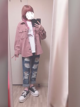 「SpRay PREMIUM（スプレイプレミアム）のアイテム（トップス）」を使った、「 ねむる 」さん（レディース・156cm）の夏コーディネート