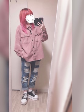 「SpRay PREMIUM（スプレイプレミアム）のアイテム（トップス）」を使った、「 ねむる 」さん（レディース・156cm）の秋コーディネート