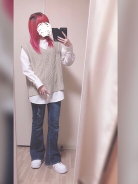 「one way（ワンウェイ）のアイテム（パンツ）」を使った、「 ねむる 」さん（レディース・156cm）の秋コーディネート