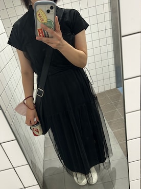 「アイテム（ワンピース/ドレス）」を使った、かおりさん（レディース・154cm・30代）の夏コーディネート