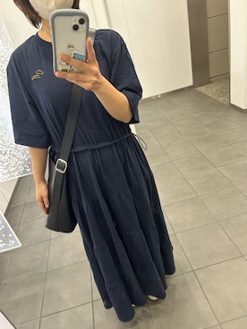 「アイテム（ショルダーバッグ）」を使った、かおりさん（レディース・154cm・30代）の夏コーディネート