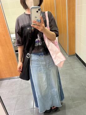 「アイテム（ショルダーバッグ）」を使った、かおりさん（レディース・154cm・30代）の夏コーディネート