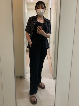 「superNova.（スーパーノヴァ）のアイテム（パンツ）」を使った、マさん（レディース・162cm）の夏コーディネート