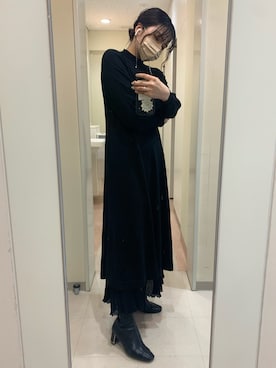 「feepur（フェピュール）のアイテム（ジャケット/アウター）」を使った、マさん（レディース・162cm）の冬コーディネート