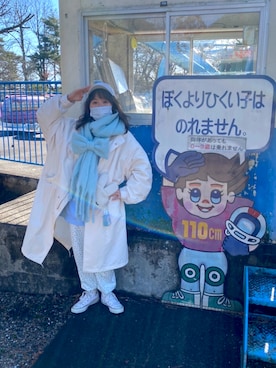 「WC（ダブル シー）のアイテム（スウェットパンツ）」を使った、Hidemi さん（レディース・153cm）の冬コーディネート