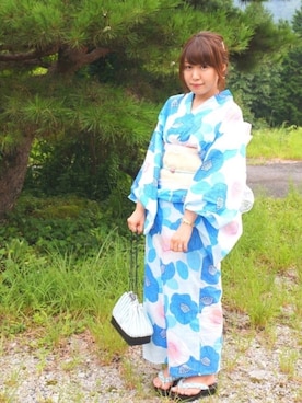 「夏祭り」｜Hidemi さん（レディース・153cm・20代）の夏コーディネート