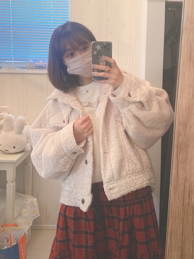 「merry jenny（メリージェニー）のアイテム（カバーオール）」を使った、Hidemi さん（レディース・153cm）の秋コーディネート
