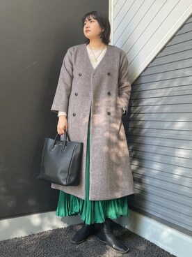 「URBAN RESEARCH Sonny Label（アーバンリサーチサニーレーベル）のアイテム（その他アウター）」を使った、rinaさん（レディース・172cm）の冬コーディネート